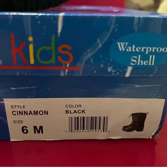 Totes Boots Boys Youth Size 6 M Winter Snow Waterproof Black Connor Adjustable - Picture 4 of 4